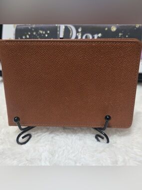 Louis Vuitton Taiga Leather Business Card Holder Brown LV Card Case with box